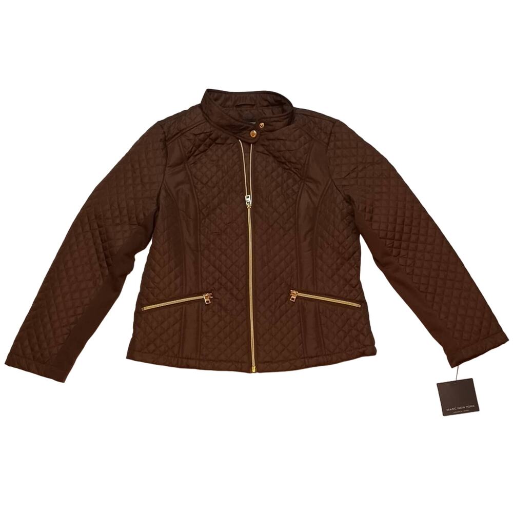 Marc New York Women's Brown Jacket sz:Medium NEW WITH TAGS
